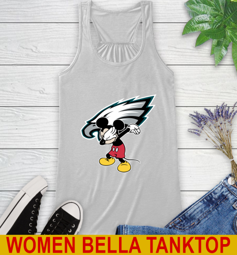 Philadelphia Eagles NFL Football Dabbing Mickey Disney Sports Racerback Tank