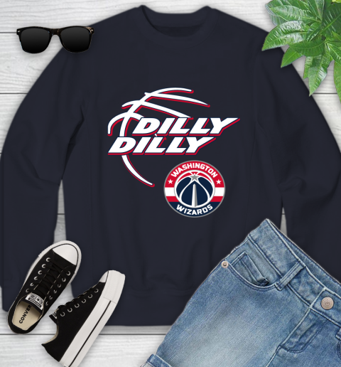 NBA Washington Wizards Dilly Dilly Basketball Sports Youth Sweatshirt 3