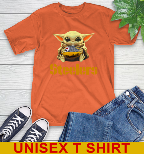 NFL Football Pittsburgh Steelers Baby Yoda Star Wars Shirt T-Shirt 5