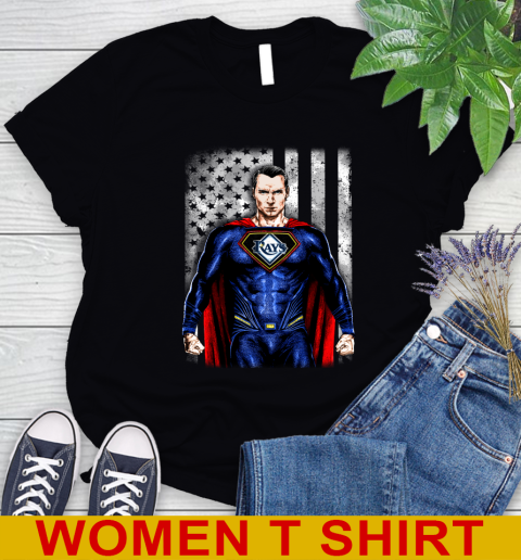 MLB Baseball Tampa Bay Rays Superman DC Shirt Women's T-Shirt