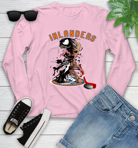 NHL New York Islanders Hockey Venom Groot Guardians Of The Galaxy Youth Long Sleeve 10