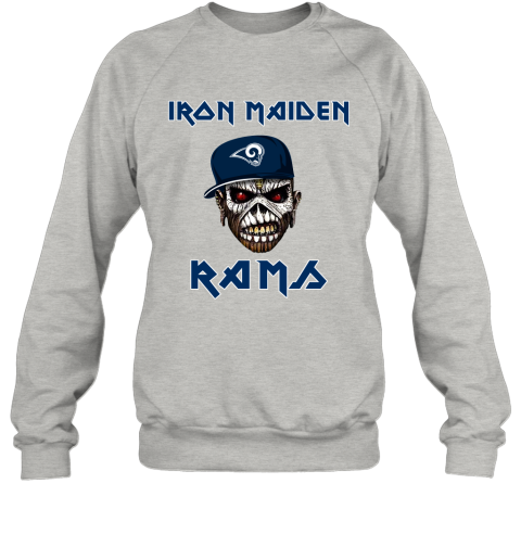 NFL Los Angeles Rams Iron Maiden Rock Band Music Football Sports GTFrCPlC3uN sweatshirt 35 95 151514 front ash