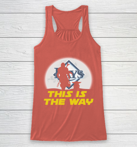 Tampa Bay Rays MLB Baseball Star Wars Yoda And Mandalorian This Is The Way Racerback Tank 3