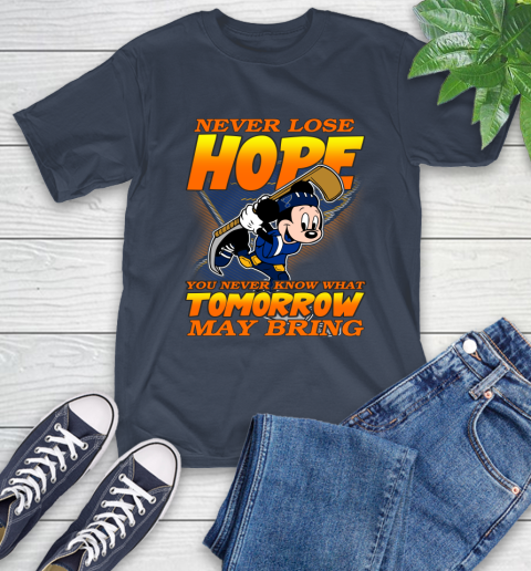 St.Louis Blues NHL Hockey ootball Mickey Disney Never Lose Hope T-Shirt 3