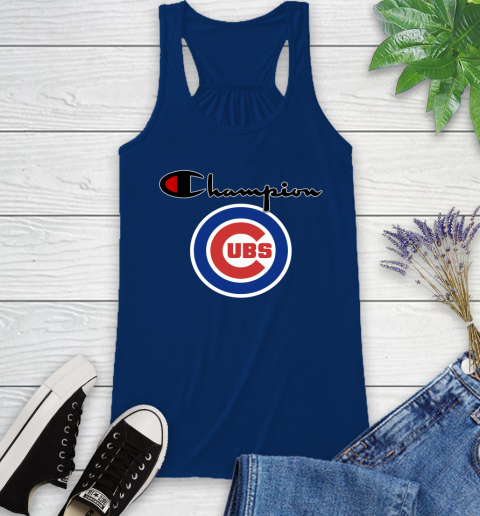 MLB Baseball Chicago Cubs Champion Shirt Racerback Tank 5