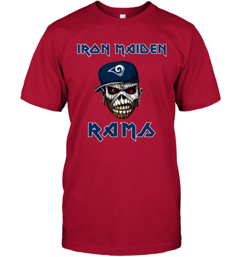 NFL Los Angeles Rams Iron Maiden Rock Band Music Football Sports A9IY3yqQGFW classic t shirt 2 95 151514 front red
