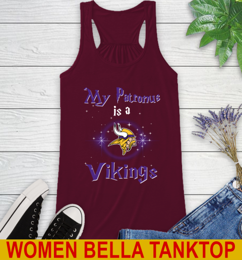 NFL Football Harry Potter My Patronus Is A Minnesota Vikings Racerback Tank 2
