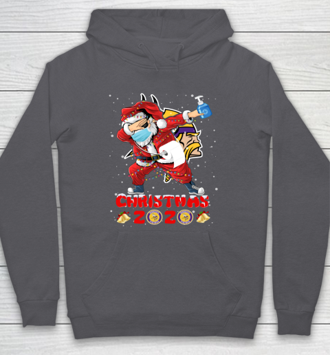Minnesota Vikings Funny Santa Claus Dabbing Christmas 2020 NFL Hoodie 4