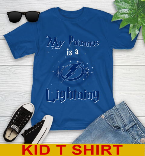 NHL Hockey Harry Potter My Patronus Is A Tampa Bay Lightning Youth T-Shirt 10
