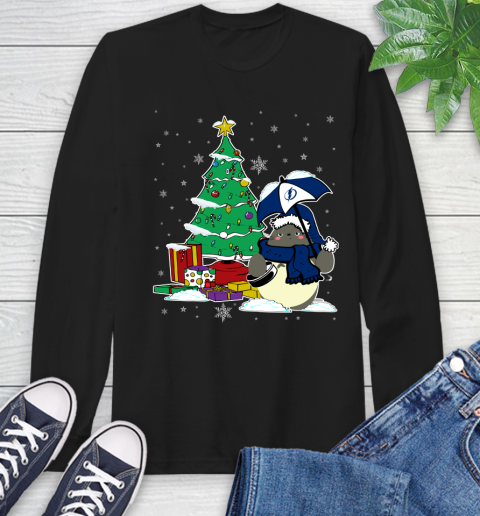 Tampa Bay Lightning NHL Hockey Cute Tonari No Totoro Christmas Sports Long Sleeve T-Shirt