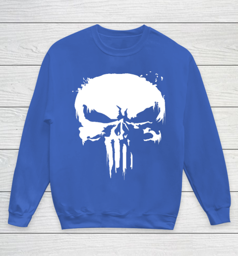 The Punisher Jon Bernthal Frank Castle Punisher Black Essential Youth Sweatshirt 6
