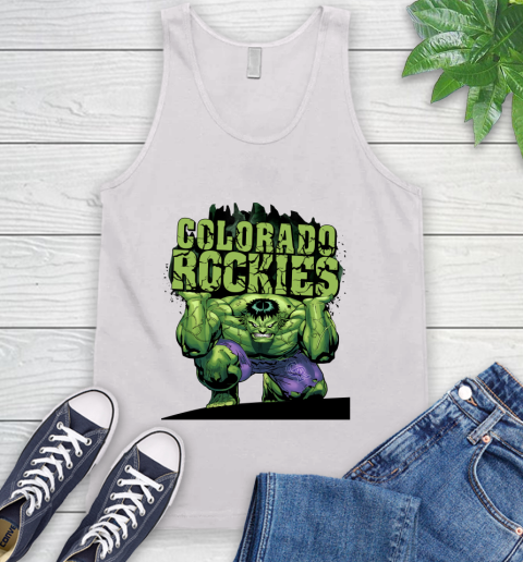 Colorado Rockies MLB Baseball Incredible Hulk Marvel Avengers Sports Tank Top