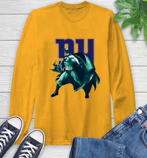 NFL Batman Football Sports New York Giants Long Sleeve T-Shirt 3