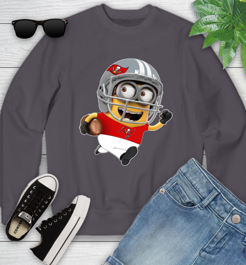 NFL Tampa Bay Buccaneers Minions Disney Football Sports Youth Sweatshirt 6