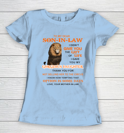 To My Dear Son In Law Women's T-Shirt 4