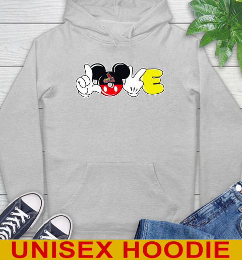 St.Louis Cardinals MLB Baseball Love Mickey Disney Sports Hoodie 6