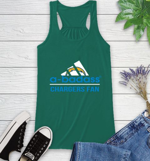San Diego Chargers NFL Football A Badass Adidas Adoring Fan Sports Racerback Tank 6