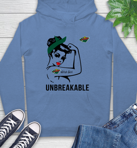 NHL Minnesota Wild Girl Unbreakable Hockey Sports Hoodie 9