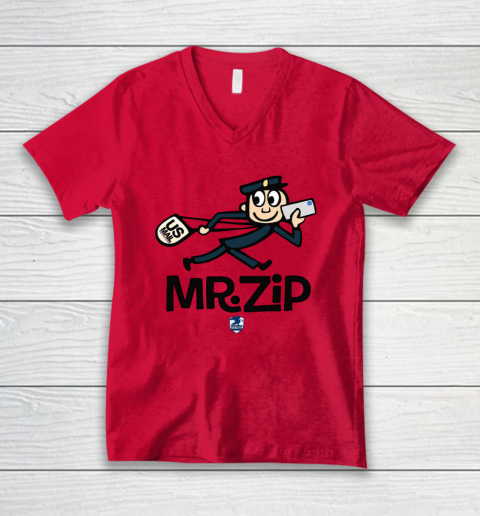 USPS MR. ZIP V-Neck T-Shirt 3