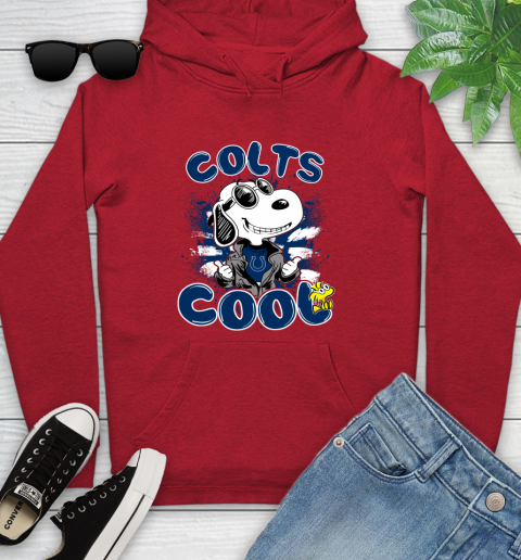 NFL Football Indianapolis Colts Cool Snoopy Shirt Youth Hoodie - Image 11