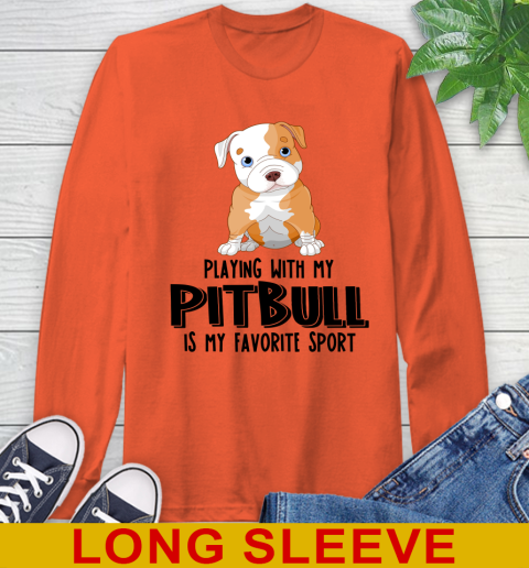 Playing with my pitbull is my favorite sport 49