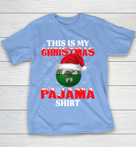 Boston Celtics This Is My Christmas Pajama Shirt NBA Youth T-Shirt 8