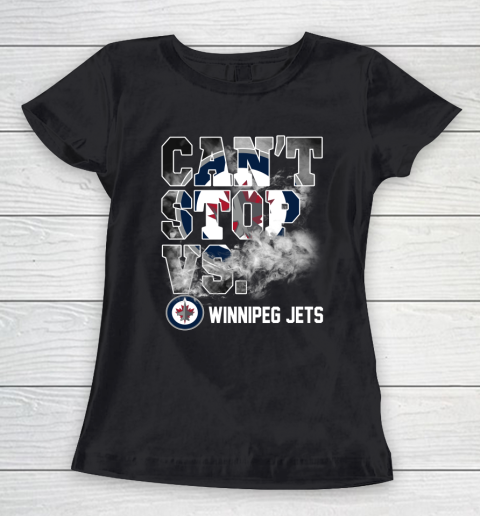 NHL Winnipeg Jets Hockey Can't Stop Vs Women's T-Shirt
