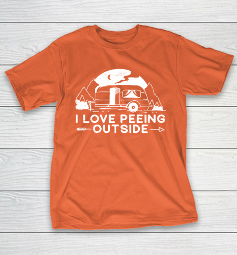 I Love Peeing Outside Camper Van Funny Camping T-Shirt 14