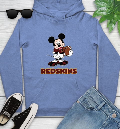 NFL Football Washington Redskins Cheerful Mickey Mouse Shirt Youth Hoodie 11