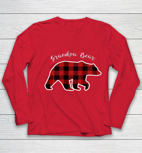 GRANDPA BEAR Men Red Plaid Christmas Pajama Family Gift Youth Long Sleeve 8