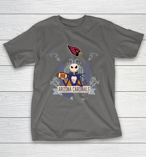 NFL Arizona Cardinals Football Jack Skellington Halloween T-Shirt 8