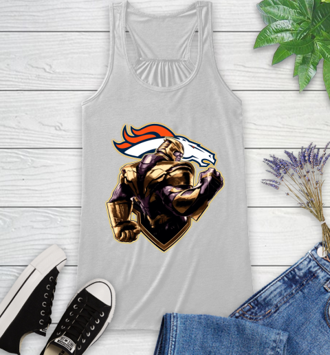 NFL Thanos Avengers Endgame Football Sports Denver Broncos Racerback Tank