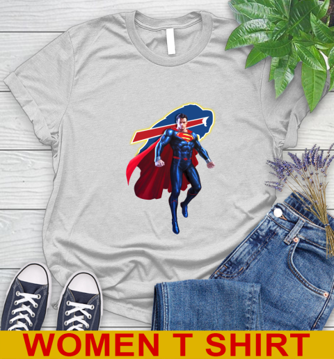 NFL Superman DC Sports Football Buffalo Bills Women's T-Shirt