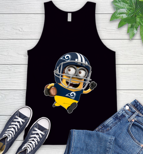 NFL Los Angeles Rams Minions Disney Football Sports Tank Top 2