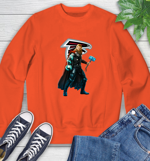 NFL Thor Avengers Endgame Football Atlanta Falcons Sweatshirt 4