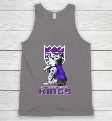 NBA Basketball My Cat Loves Sacramento Kings Tank Top 6