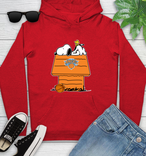New York Knicks NBA Basketball Snoopy Woodstock The Peanuts Movie Youth Hoodie 11
