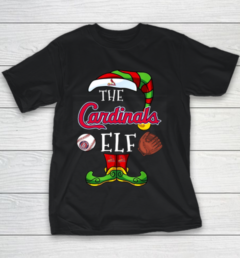 St.Louis Cardinals Christmas ELF Funny MLB Youth T-Shirt