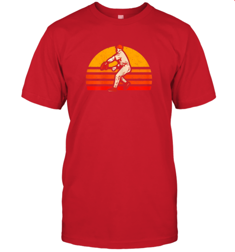 lnnr retro vintage baseball pitcher gift baseball lover jersey t shirt 60 front red