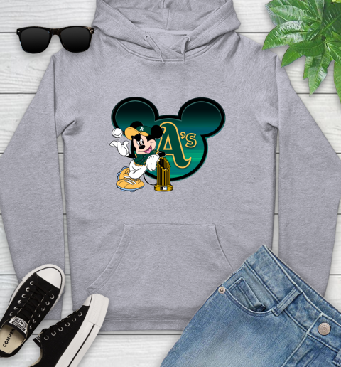 MLB Oakland Athletics The Commissioner's Trophy Mickey Mouse Disney Youth Hoodie 6