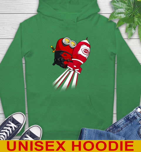 MLB Baseball Cincinnatim Reds Deadpool Minion Marvel Shirt Hoodie 8