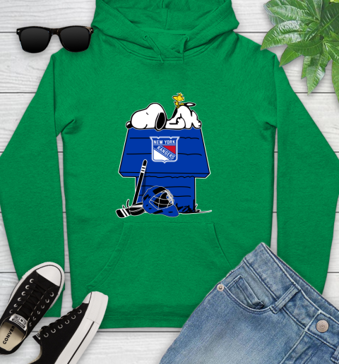New York Rangers NHL Hockey Snoopy Woodstock The Peanuts Movie Youth Hoodie 7