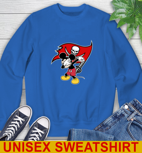 Tampa Bay Buccaneers NFL Football Dabbing Mickey Disney Sports Sweatshirt 9