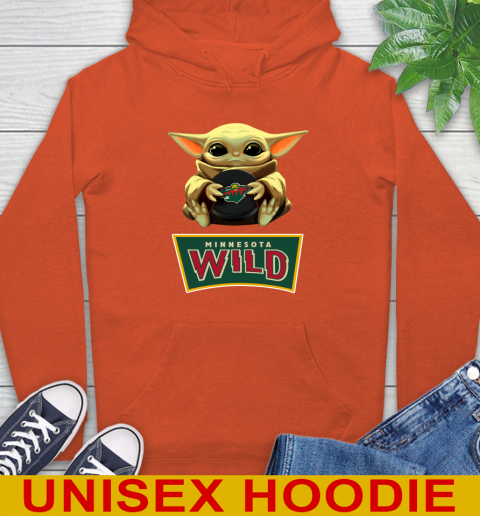 NHL Hockey Minnesota Wild Star Wars Baby Yoda Shirt 17
