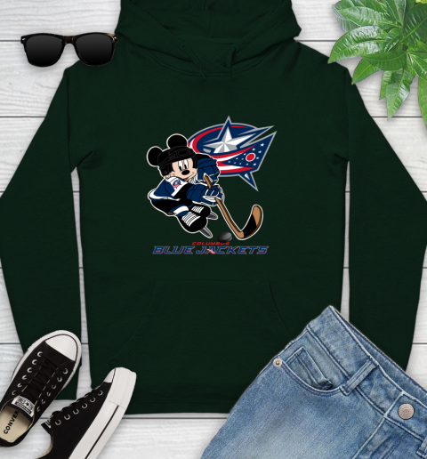 NHL Columbus Blue Jackets Mickey Mouse Disney Hockey T Shirt Youth Hoodie 13