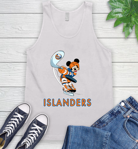 NHL Hockey New York Islanders Cheerful Mickey Mouse Shirt Tank Top 2