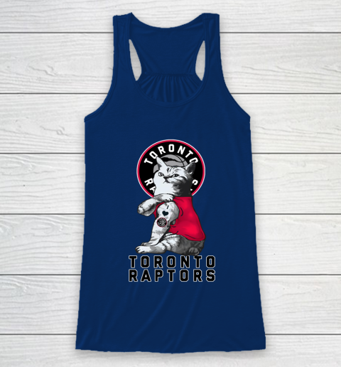 NBA Basketball My Cat Loves Toronto Raptors Racerback Tank 6