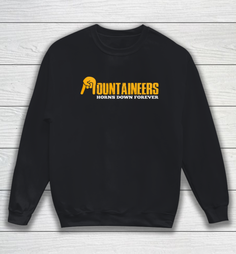 Horns Down West Virginia Mountaineers Texas Sweatshirt