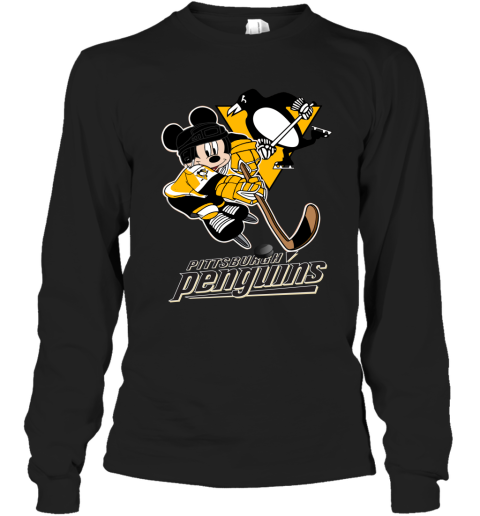 Pittsburgh Penguins Mickey Mouse Playmaker Official NHL Hockey