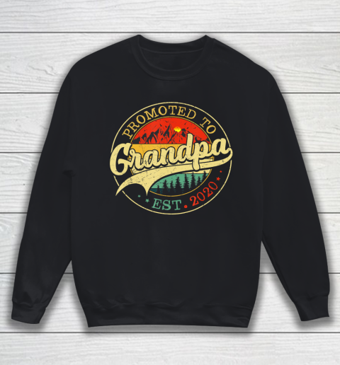 GrandFather gift shirt Mens Vintage Promoted To Grandpa 2020 Pregnancy Announcement Gift T Shirt Sweatshirt